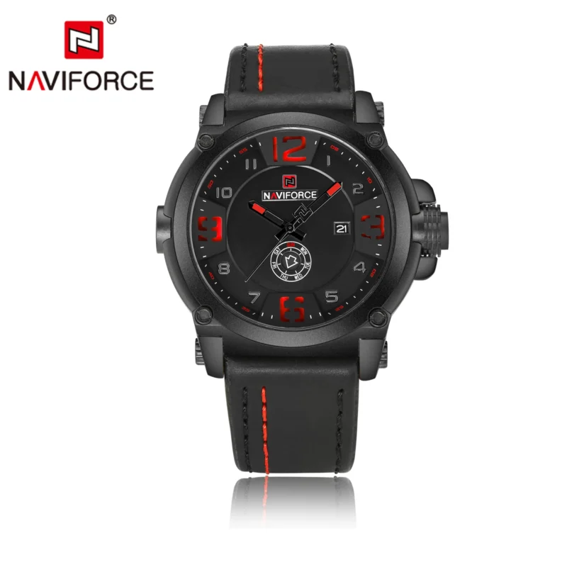 Naviforce 9099 L - Black Red - Image 2