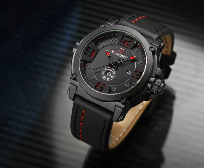 Naviforce 9099 L - Black Red - Image 4