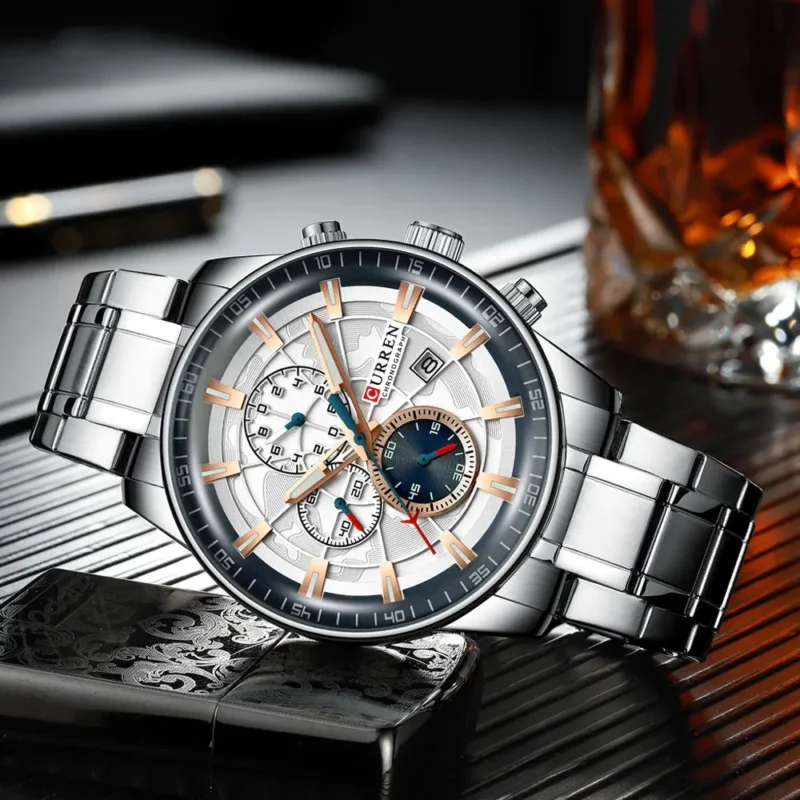 Curren 8362 - Silver Rose Gold - Image 1