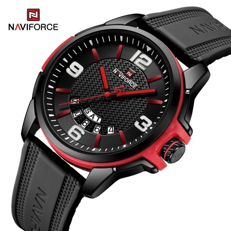 Naviforce 9215 T - Black Red - Image 1