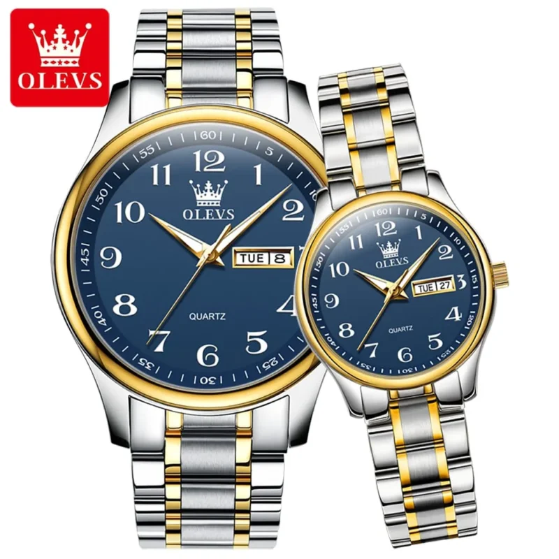 Olevs 5567 Couple - Blue - Image 1