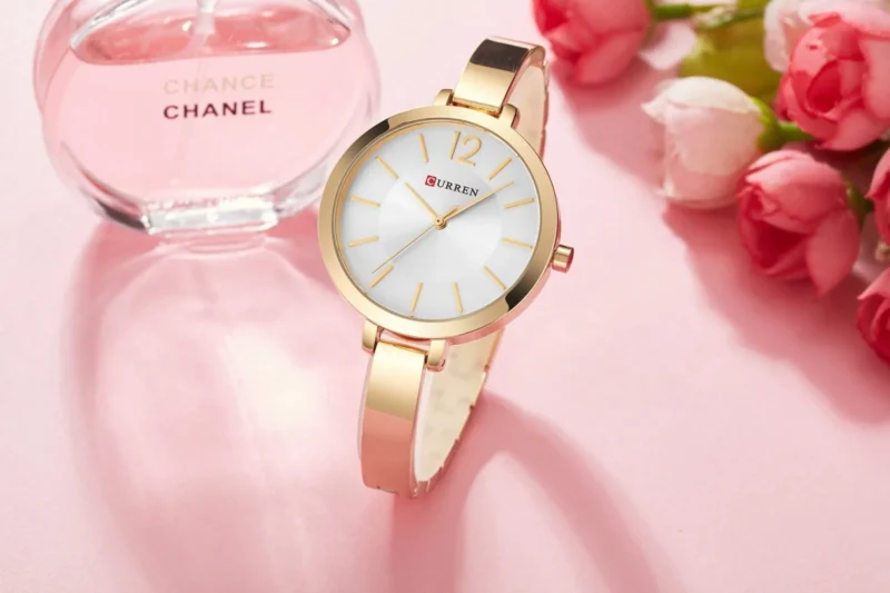 Curren 9012 - Gold White - Image 1