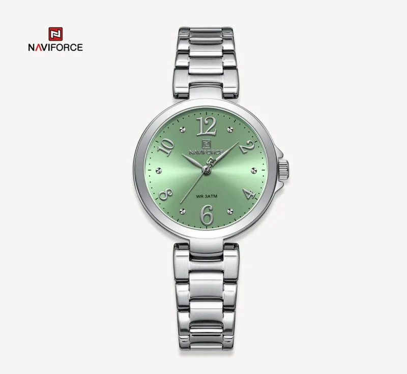 Naviforce 5031- Silver Green - Image 1