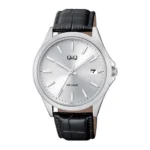 Q&Q A484J301Y Analog Dial Leather Watch For Men - Image 2