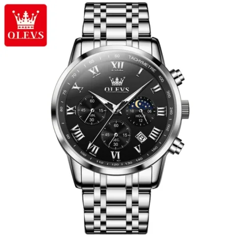 Olevs 5529 CH - Sliver Black - Image 2