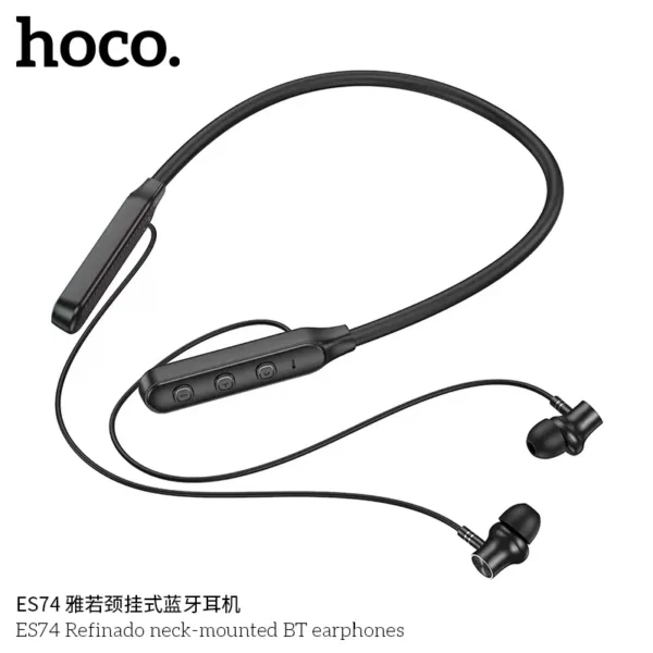 Hoco ES74 Wireless Neckband - Black