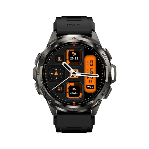 Kospet Tank T3 Ultra Calling with GPS Smart watch - Black