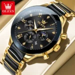 Olevs 7004 CH For Man - Gold Black - Image 5