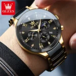 Olevs 7004 CH For Man - Gold Black - Image 6