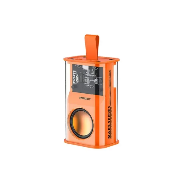 Recci RSK-W30 Transparent Bluetooth Speaker - Orange