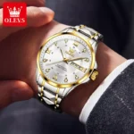 Olevs 2906 - Sliver Gold White For Man