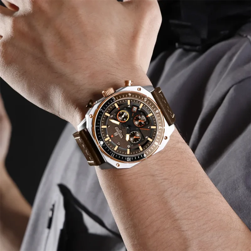 Naviforce 8057 - Brown For Men - Image 5