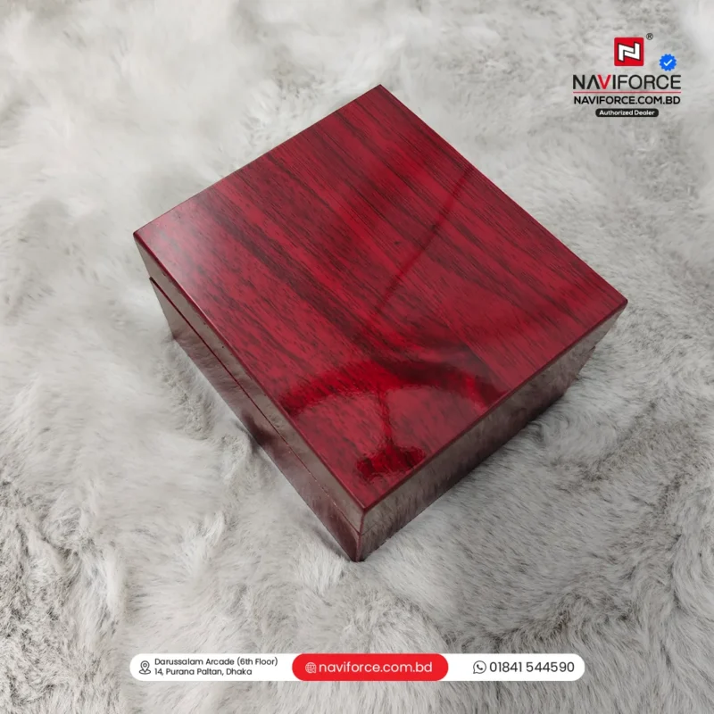 Wooden Watch Box Single Slot- Red - Image 2