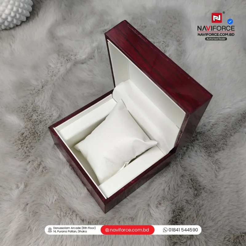 Wooden Watch Box Single Slot- Red - Image 4