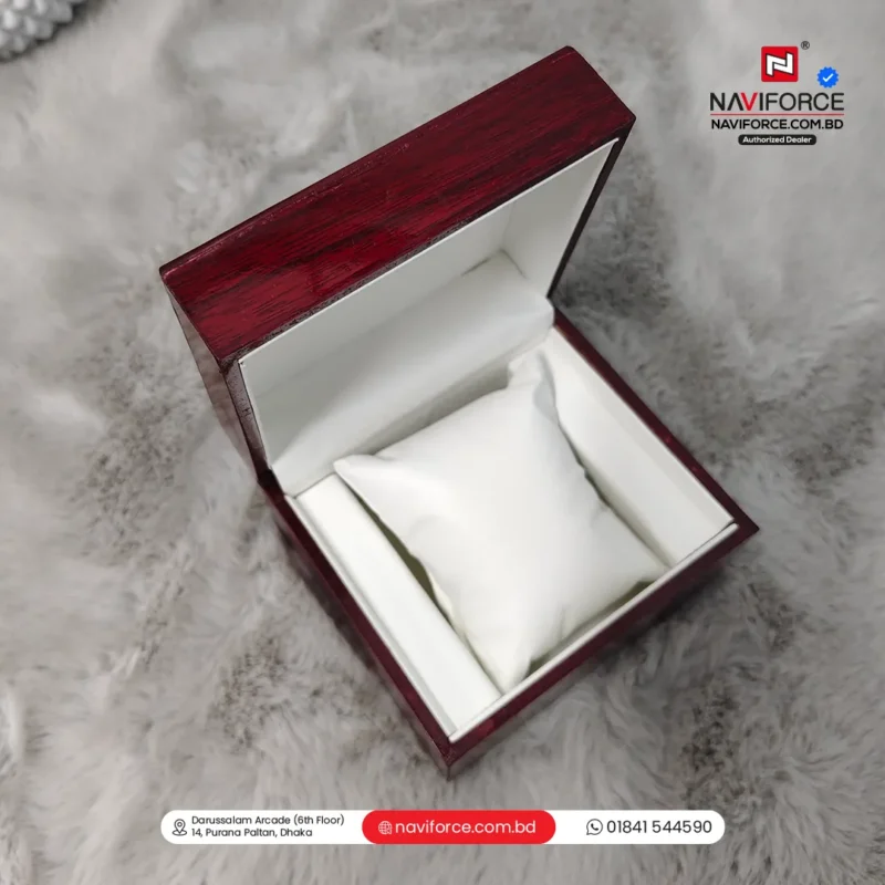 Wooden Watch Box Single Slot- Red - Image 1