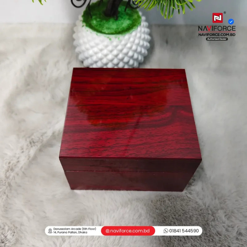 Wooden Watch Box Single Slot- Red - Image 7