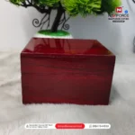 Wooden Watch Box Single Slot- Red - Image 3