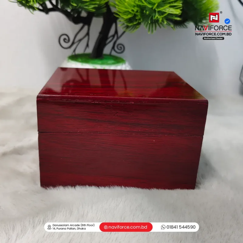 Wooden Watch Box Single Slot- Red - Image 3