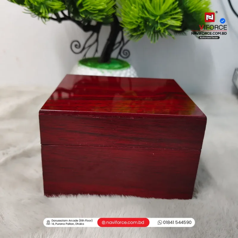 Wooden Watch Box Single Slot- Red - Image 5