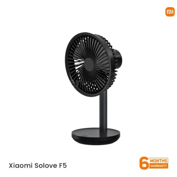 Xiaomi Solove F5 Rechargeable Desktop Stand Fan 4000mAh - Black
