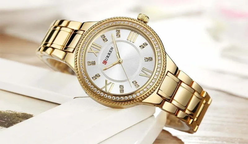 Curren 9004 Women - Gold White - Image 1