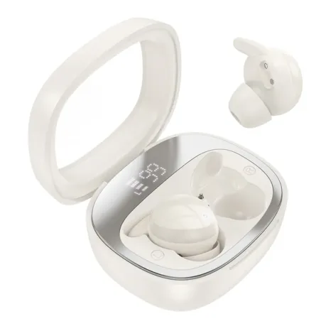 Hoco EW65 Shadow True Wireless Earbuds - Milky White