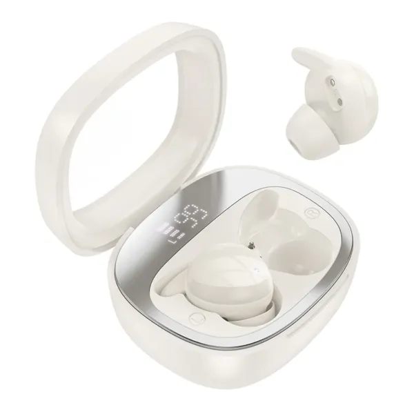 Hoco EW65 Shadow True Wireless Earbuds - Milky White