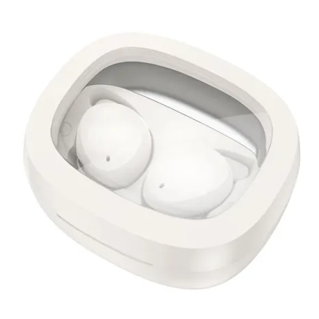 Hoco EW65 Shadow True Wireless Earbuds - Milky White - Image 2