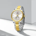 Naviforce 9231 CH - Gold White - Image 6