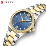 Curren 9103 CH For Women - Gold Blue - Image 5