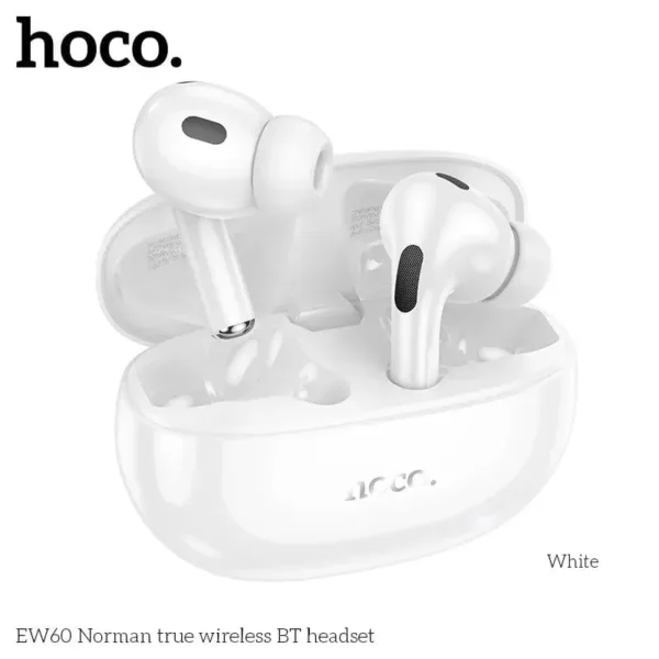 Hoco EW60 Plus ANC True Wireless Earbuds - White