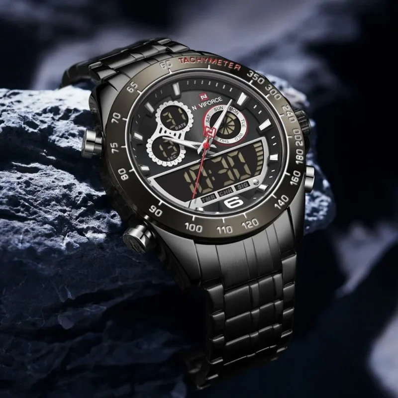 Naviforce 9188 CH - Black - Image 1