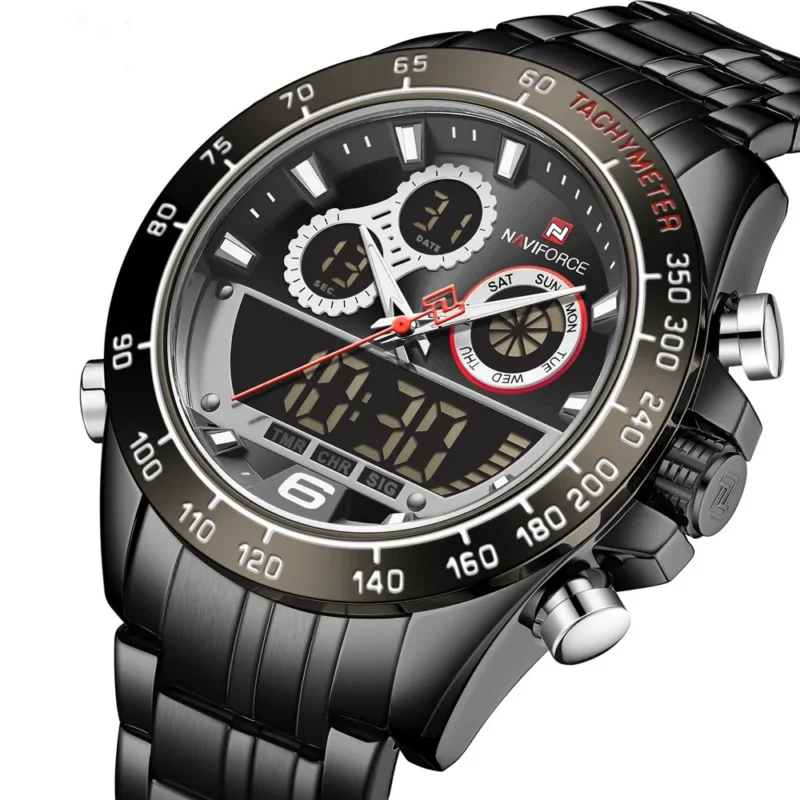 Naviforce 9188 CH - Black - Image 2