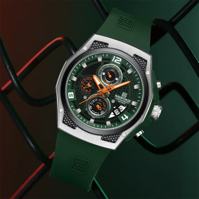 Naviforce 8051T For Man - Silver Green - Image 2