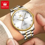 Olevs 3612 CH - Silver Gold For Men - Image 3