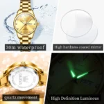 Olevs 3612 CH - Gold For Women - Image 3