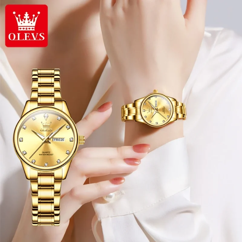 Olevs 3612 CH - Gold For Women - Image 6