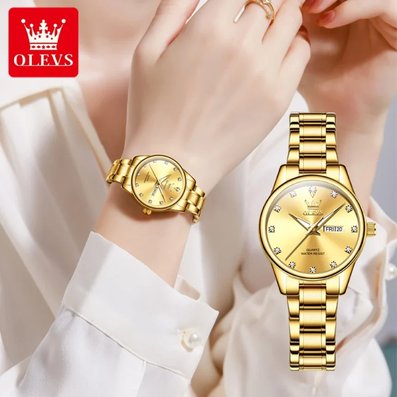 Olevs 3612 CH - Gold For Women - Image 2