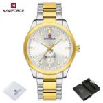 Naviforce 9231 CH - Gold White - Image 5