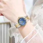 Curren 9103 CH For Women - Gold Blue - Image 8