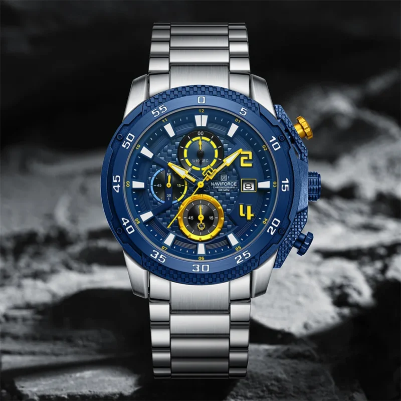 Naviforce 8047 CH - Blue For Men - Image 2