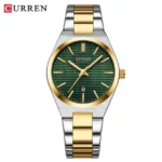 Curren 8439  CH For Women - Gold Green - Image 4