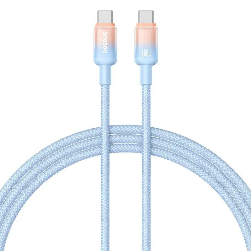 Baseus Cable 100W Type-c to Type-c Discolor Series Fast Charging Data Cable (2M)