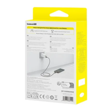 Baseus Display 2 Fast Charging Data Cable USB to Type-C 100W 1m