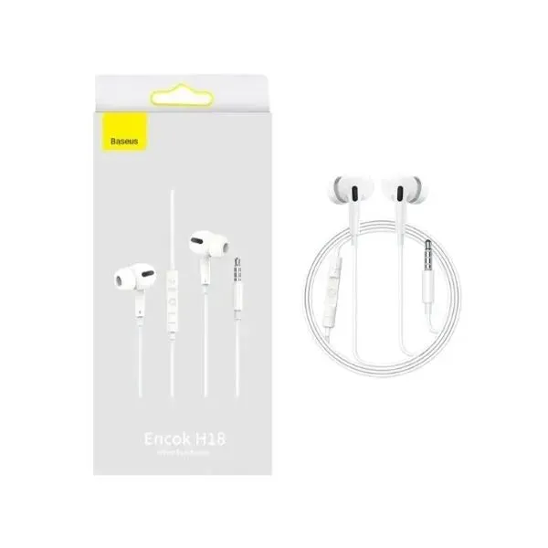 Baseus Encok H18 Wired Earphone 3.5mm Jack