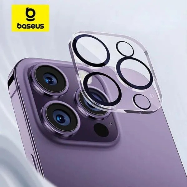 BASEUS Full Frame Camera Lense Protector For iPhone 15 Pro /15 Pro Max (2Pcs)