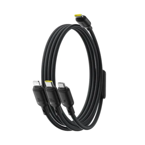 Baseus Silky One-for-Three Fast Charging Cable USB-C to Micro Lightning Type-c 100W 1.5m