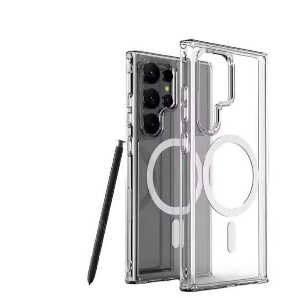 Berlia Clear Mag Series Case with MagSafe for Samsung S25 Ultra