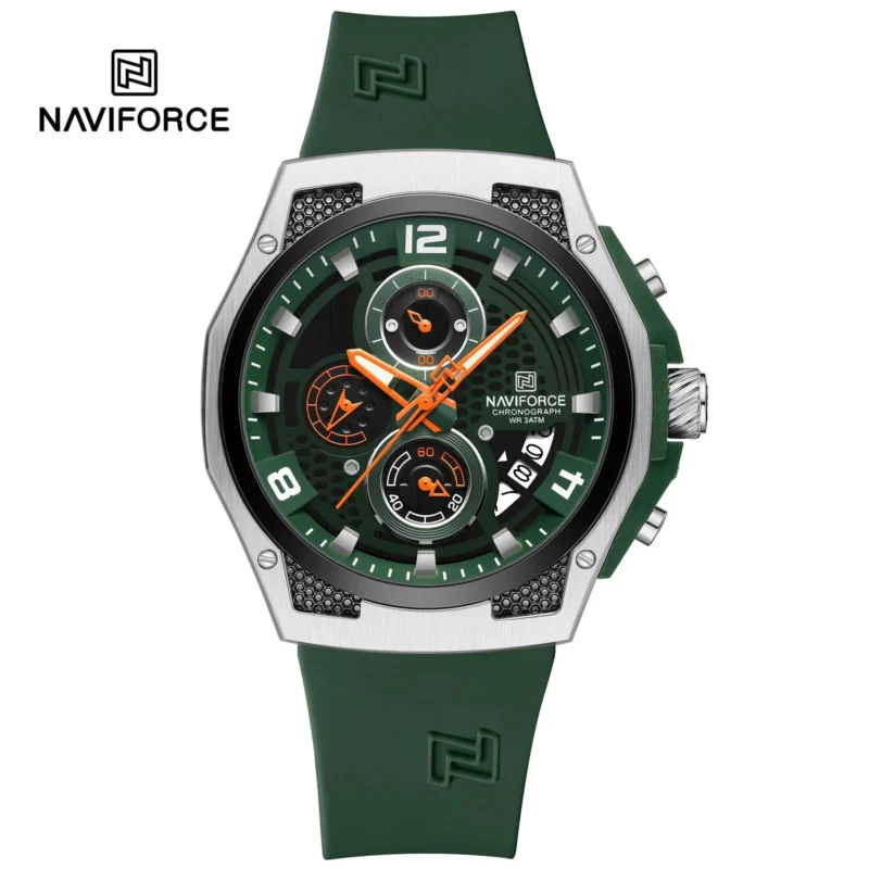Naviforce 8051T For Man - Silver Green - Image 5