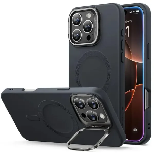 ESR Cloud Soft Case with Stash Stand (HaloLock) for iPhone 16 Pro / 16 Pro Max